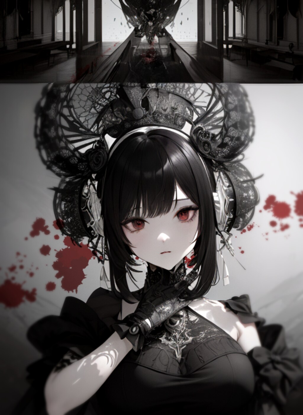 (best quality, masterpiece:1.25), (1girl:1.0), (gothic:1.1), (((CV：沢城みゆき:1.8)))