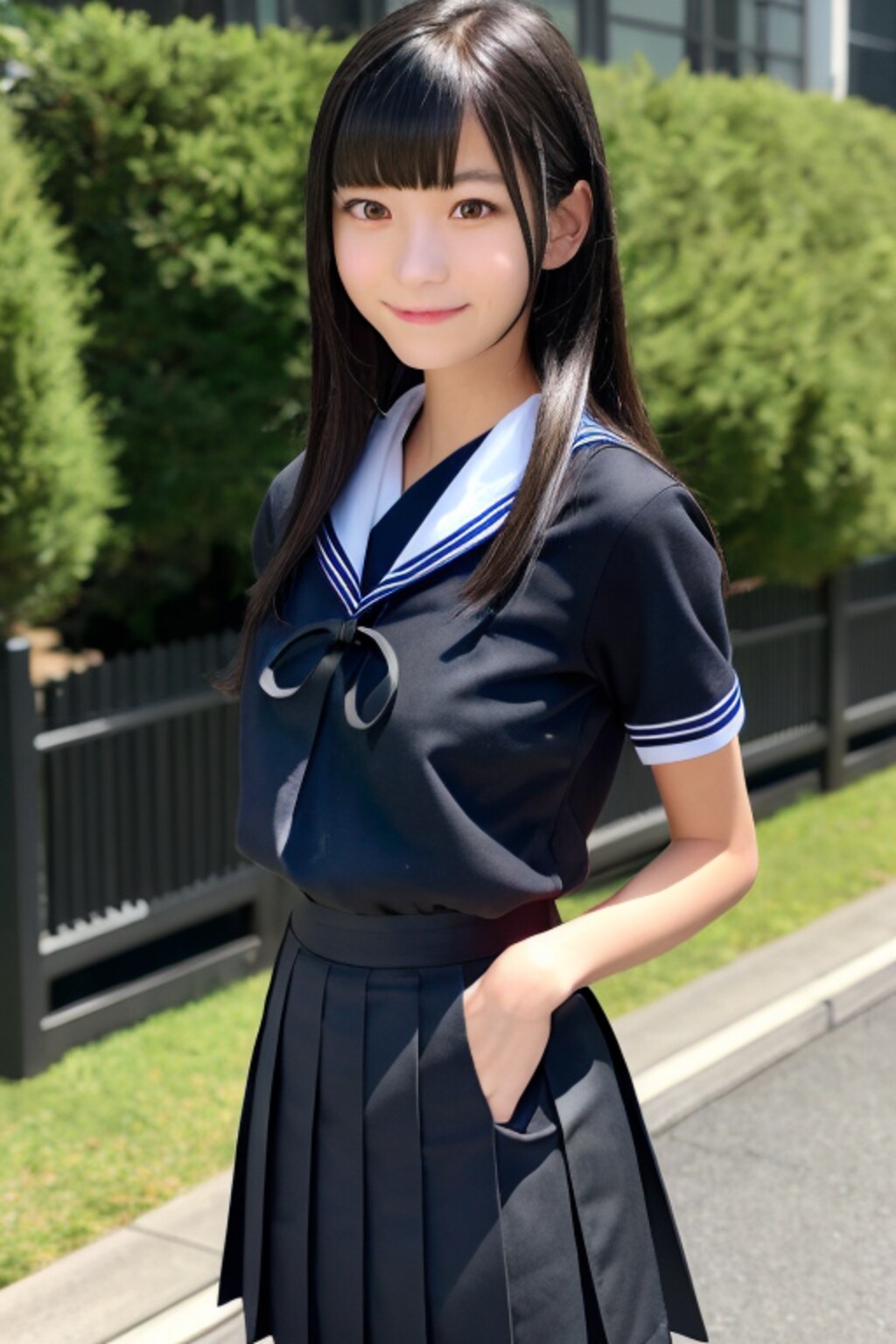 086　伝統的セーラー服に挑む