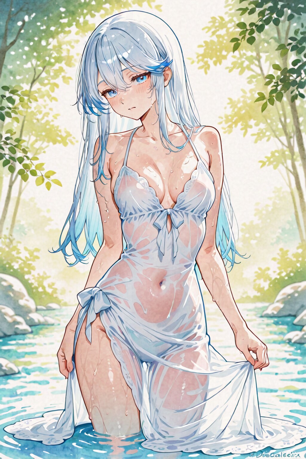 「民衆を導く自由」を水彩画で描きたかったのに