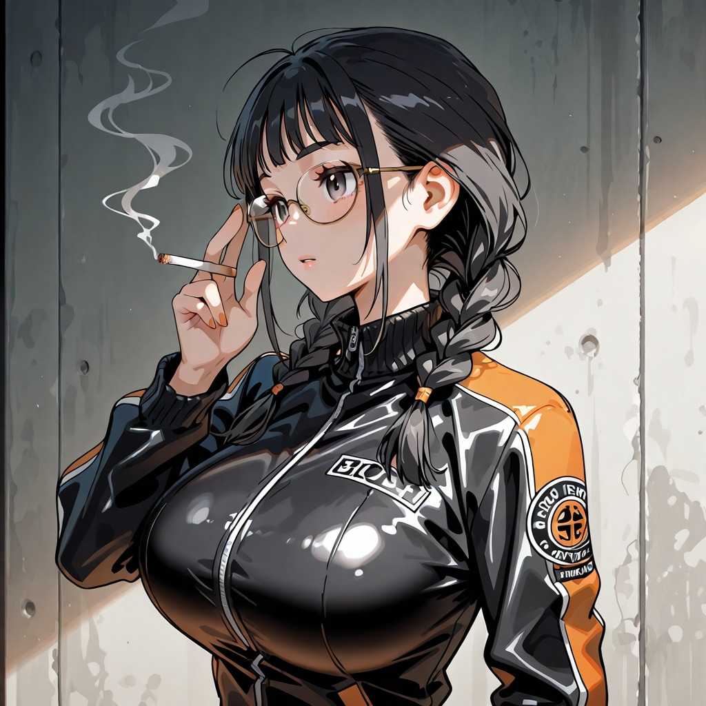 おさげ　タバコ