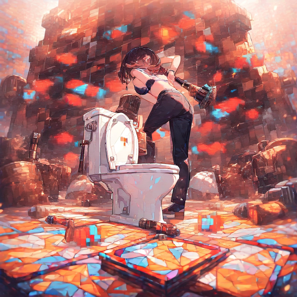 トイレクラッシャー（周囲にモザイク）