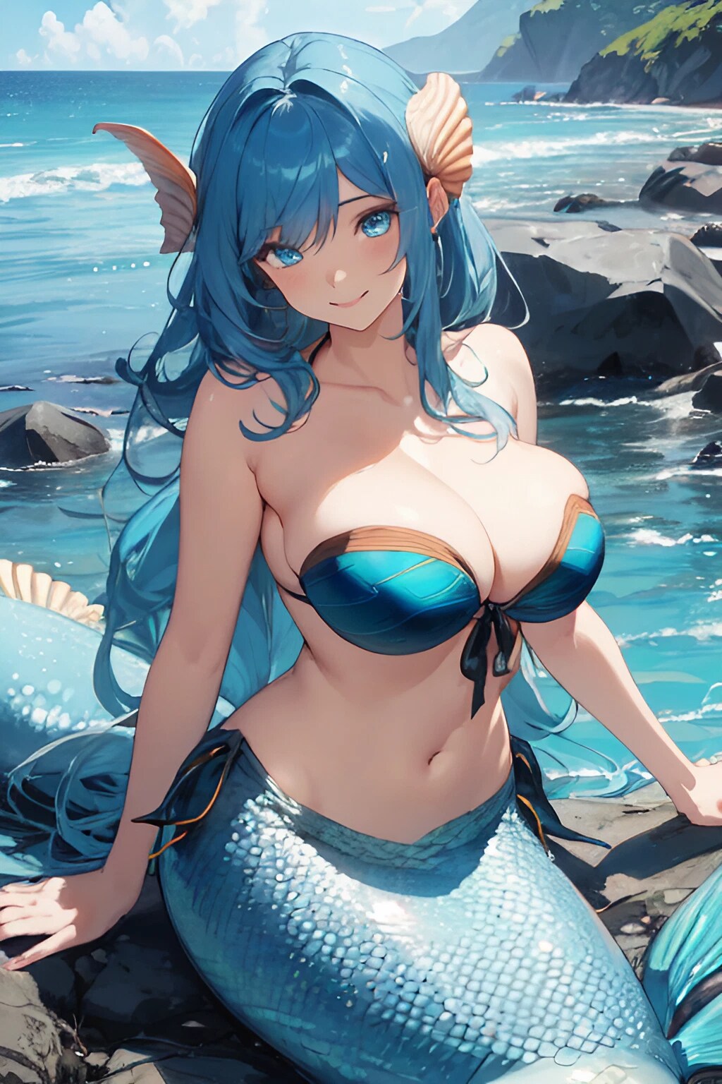Beauty Big Boobs Mermaid.
