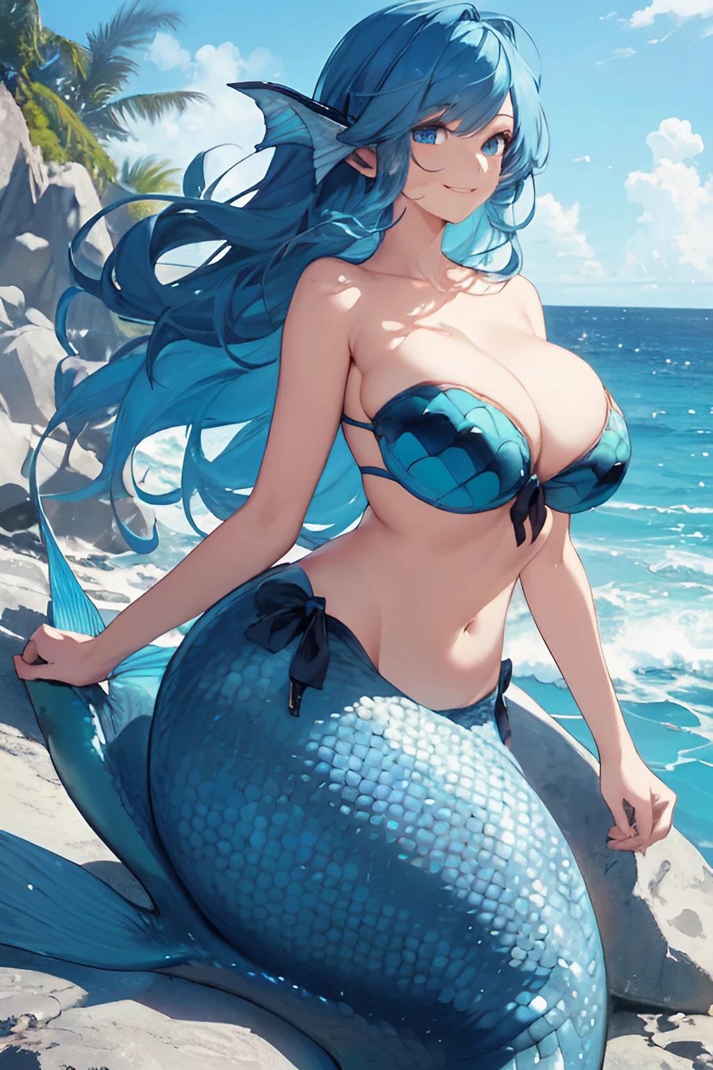 Beauty Big Boobs Mermaid.