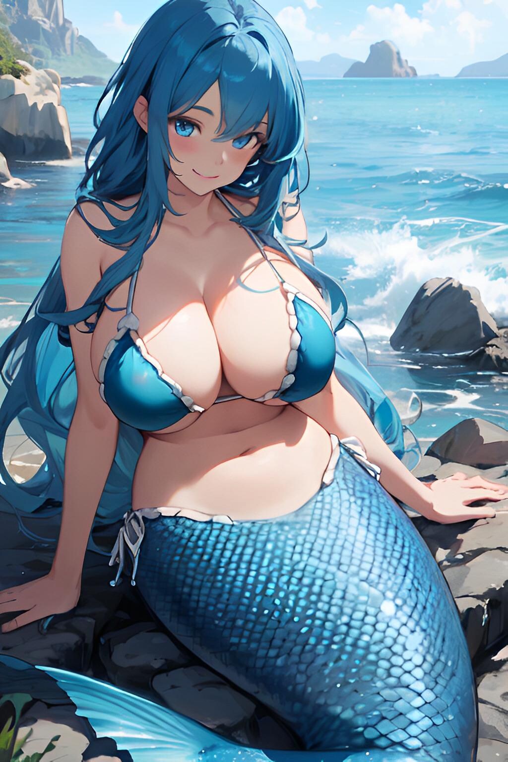 Beauty Big Boobs Mermaid.