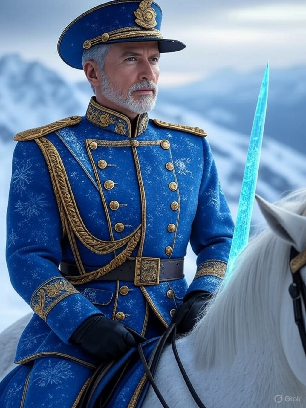 Grokで出した冬将軍