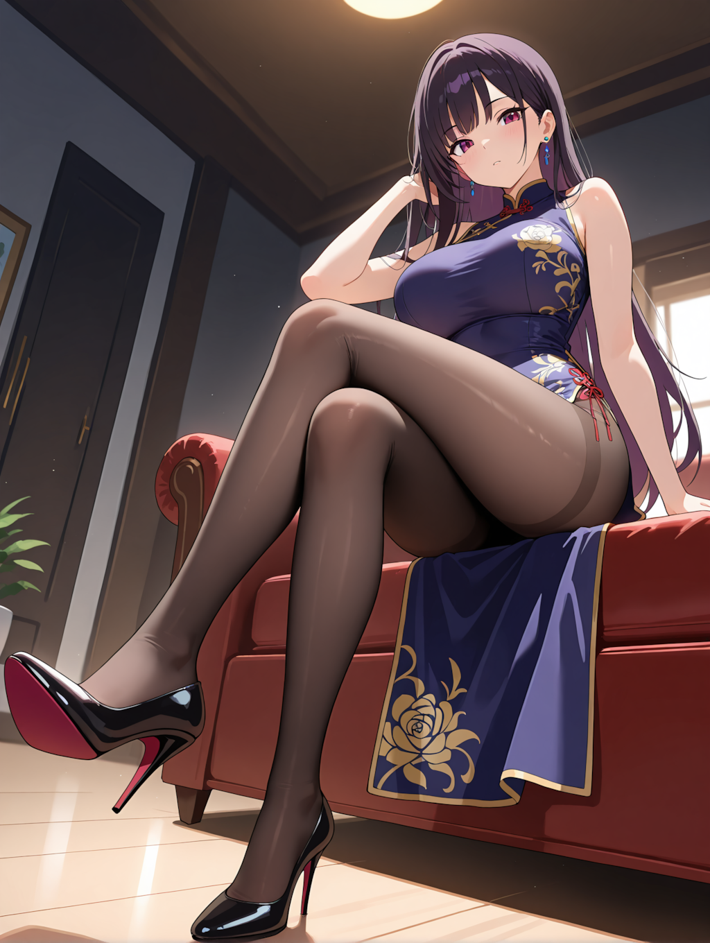 チャイナドレスとレッグウエア