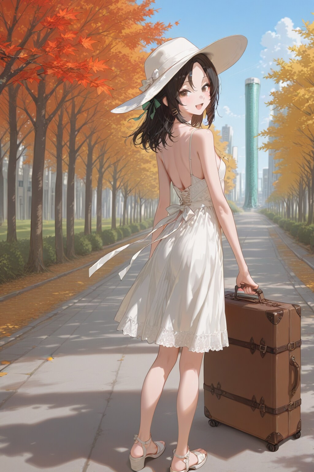 日本を旅しよう(並木道) | の人気AIイラスト・グラビア