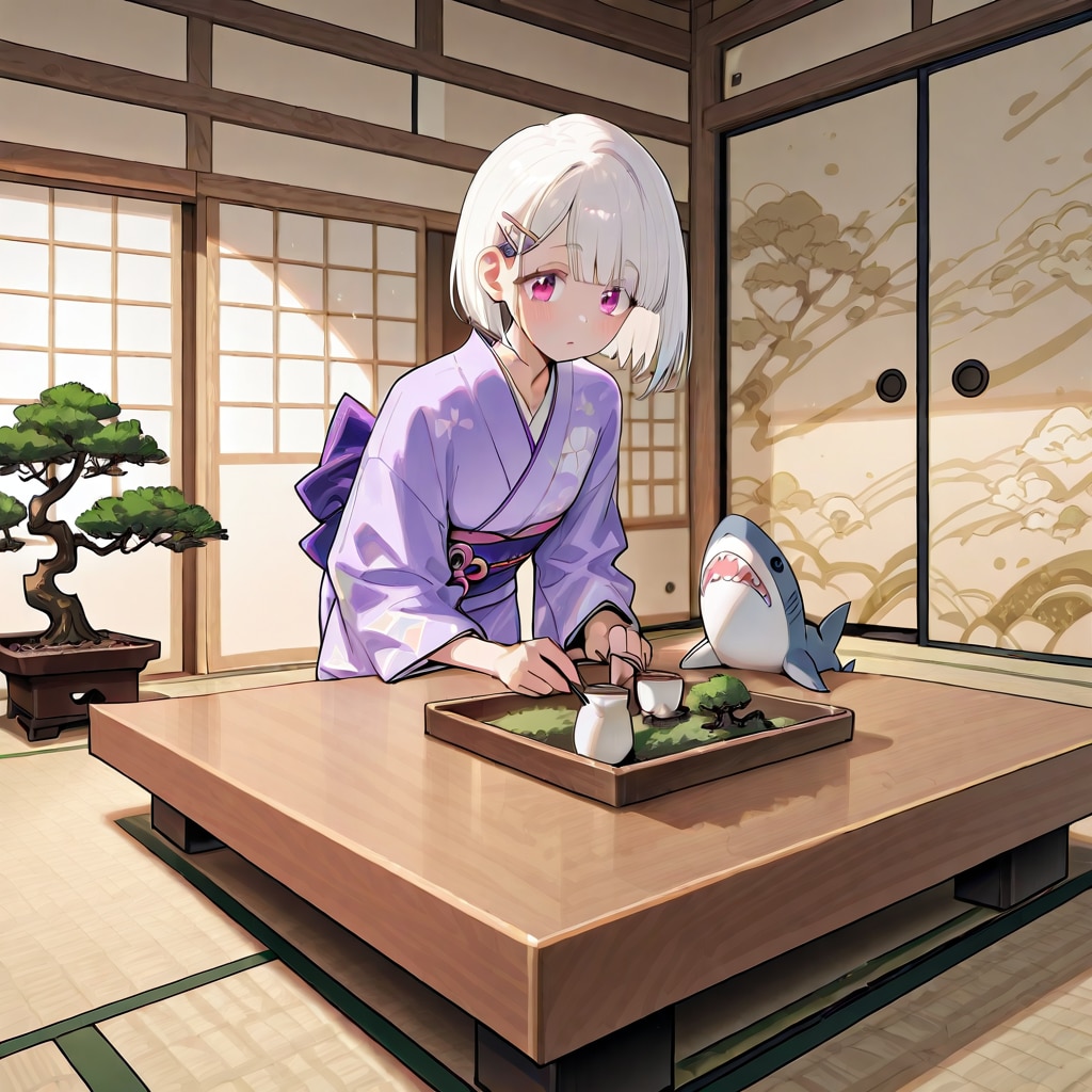 盆栽とうちの子 | の人気AIイラスト・グラビア