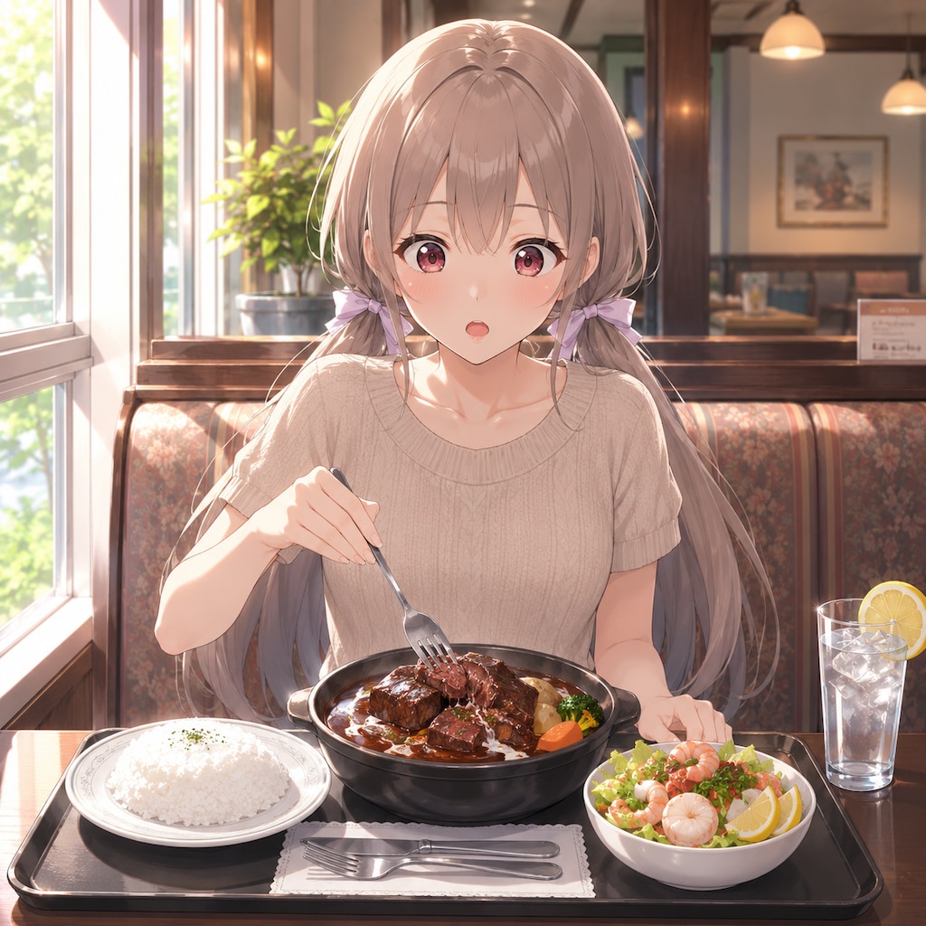 梢とランチ（４３）煮込んだ牛タンってこんなにホロホロしてるんだ！？
