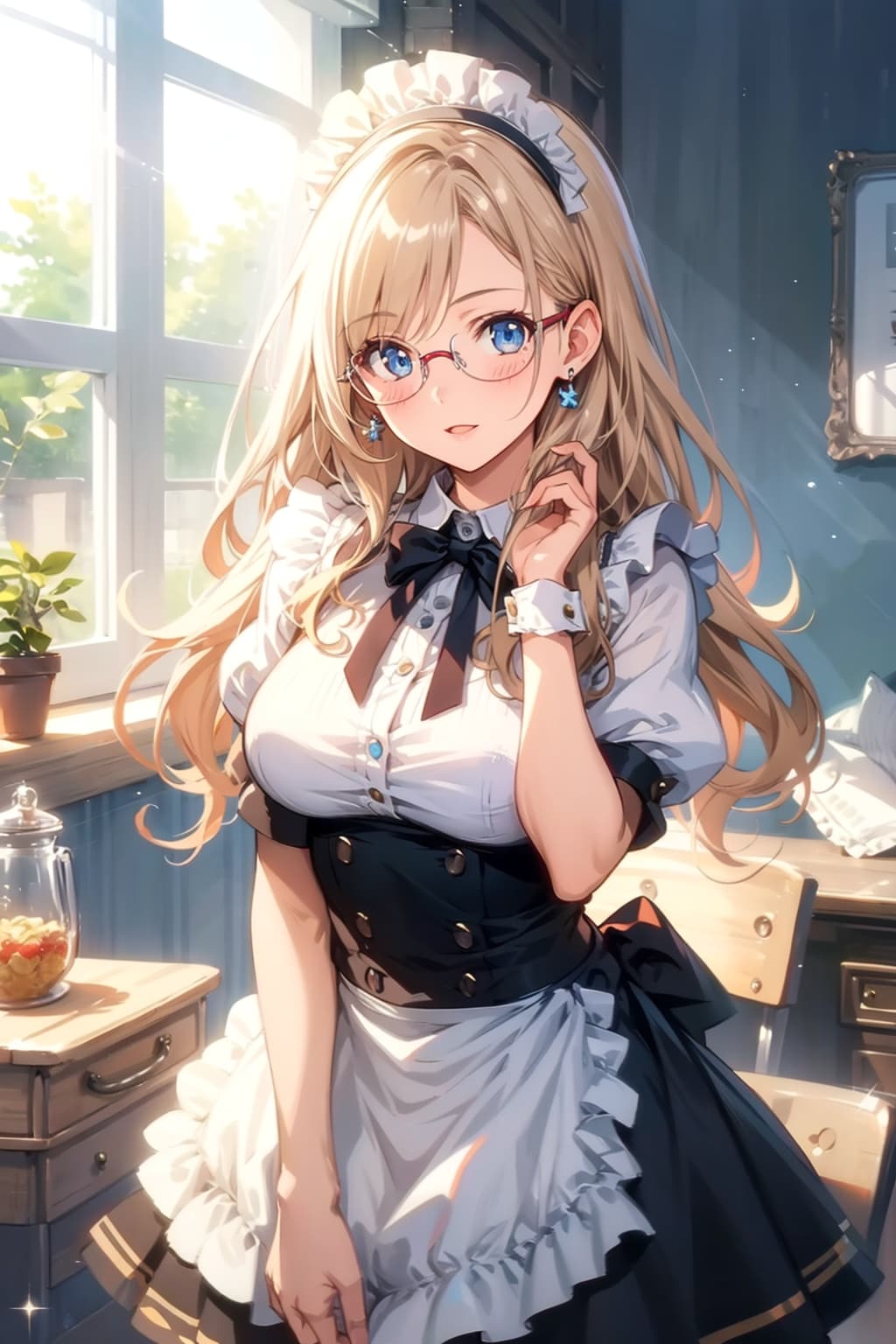 メガネ美少女メイド