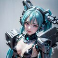 初音ミクデス。003_メカとビキニのマリアージュ。 2枚目
