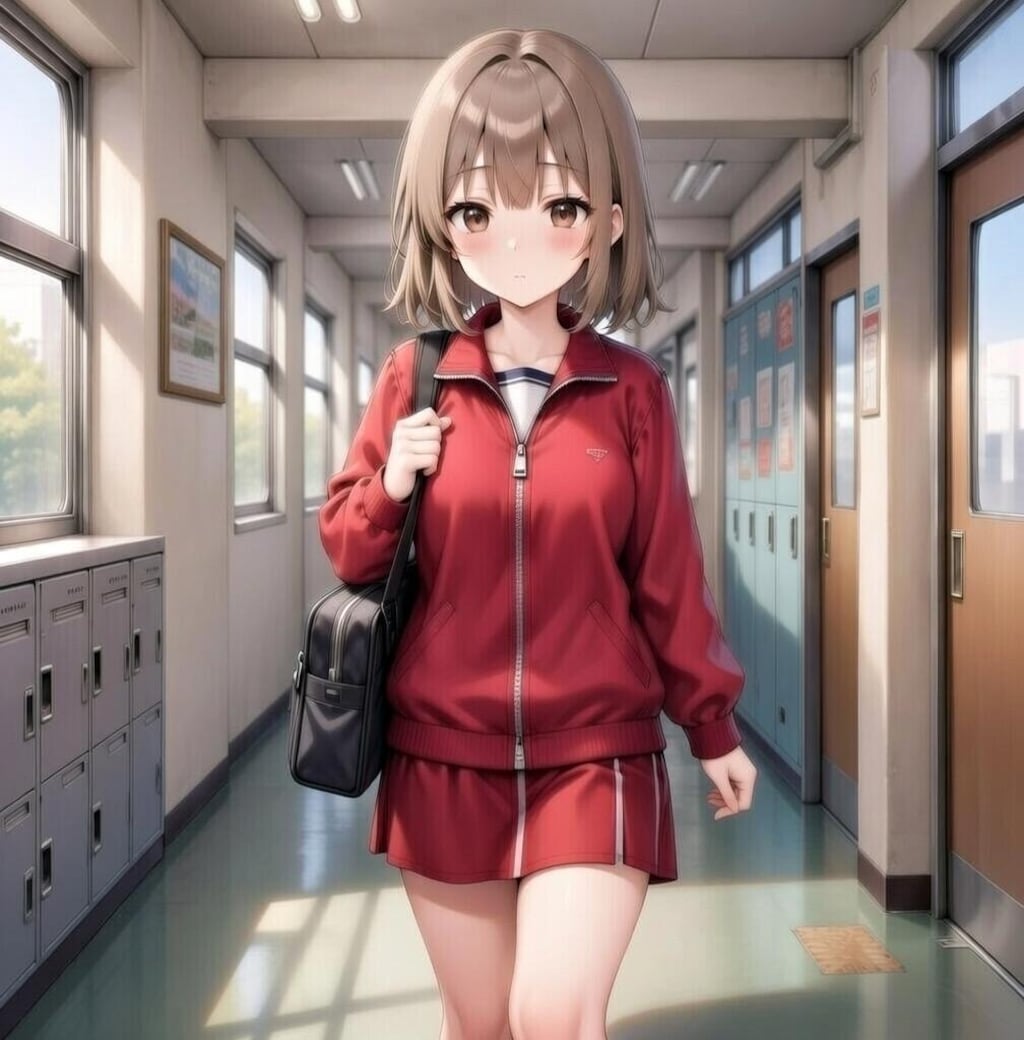 「今日はジャージ登校しちゃいました」