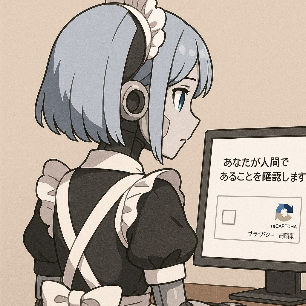困惑するロボメイドさん