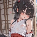 巫女さんと① 3枚目