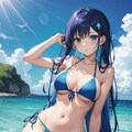 水着少女(海) 3枚目