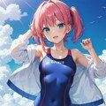 水着少女(海) 2枚目