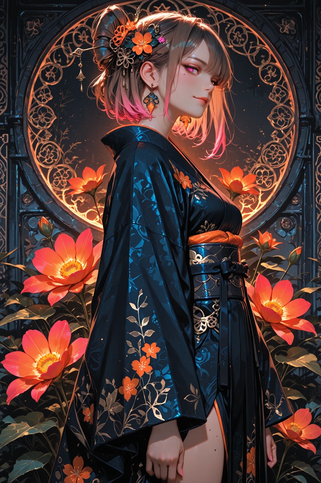 影と花と少女
