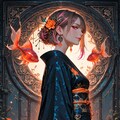 影と花と少女 4枚目