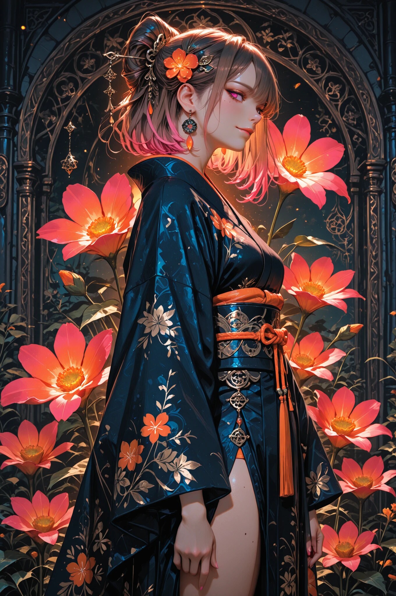 影と花と少女