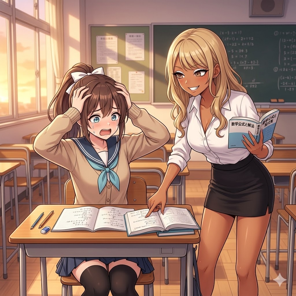数学の居残り補習 | の人気AIイラスト・グラビア
