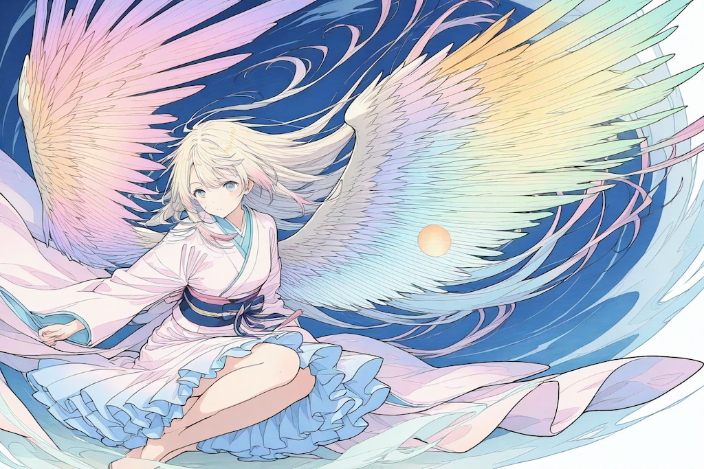 白羽の幻想美少女　ー平和を願ってー