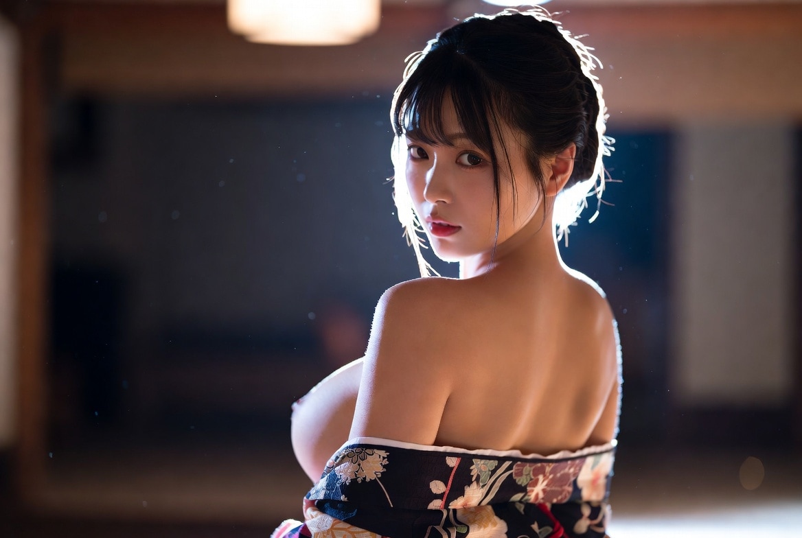 着物美人の後ろ姿