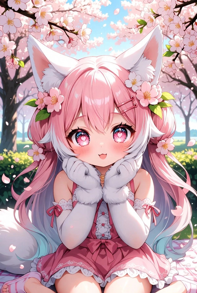 お花見ニャ🐱🌸 | の人気AIイラスト・グラビア