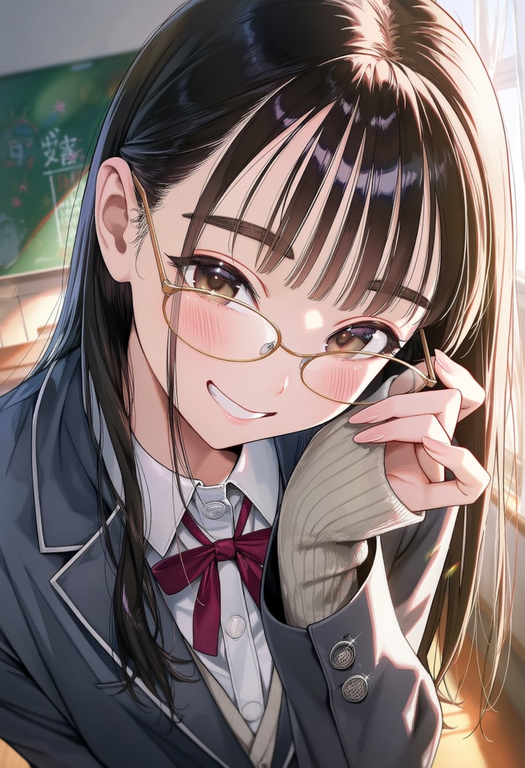 眼鏡女子
