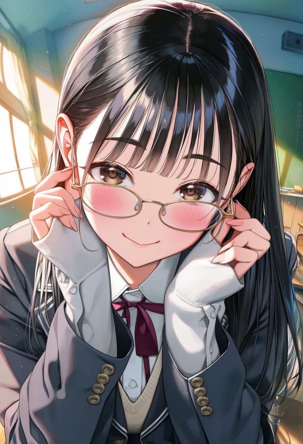 眼鏡女子