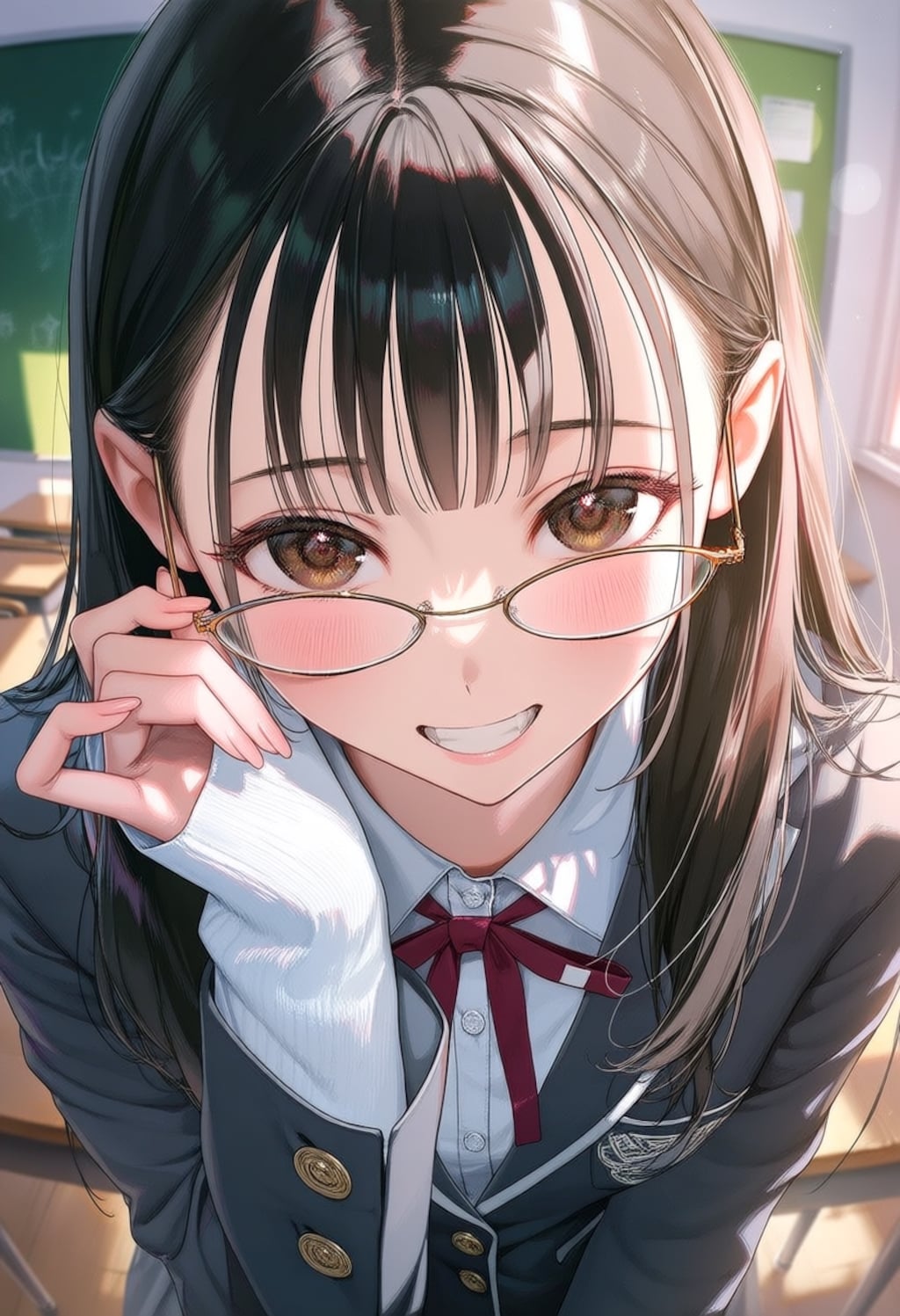 眼鏡女子