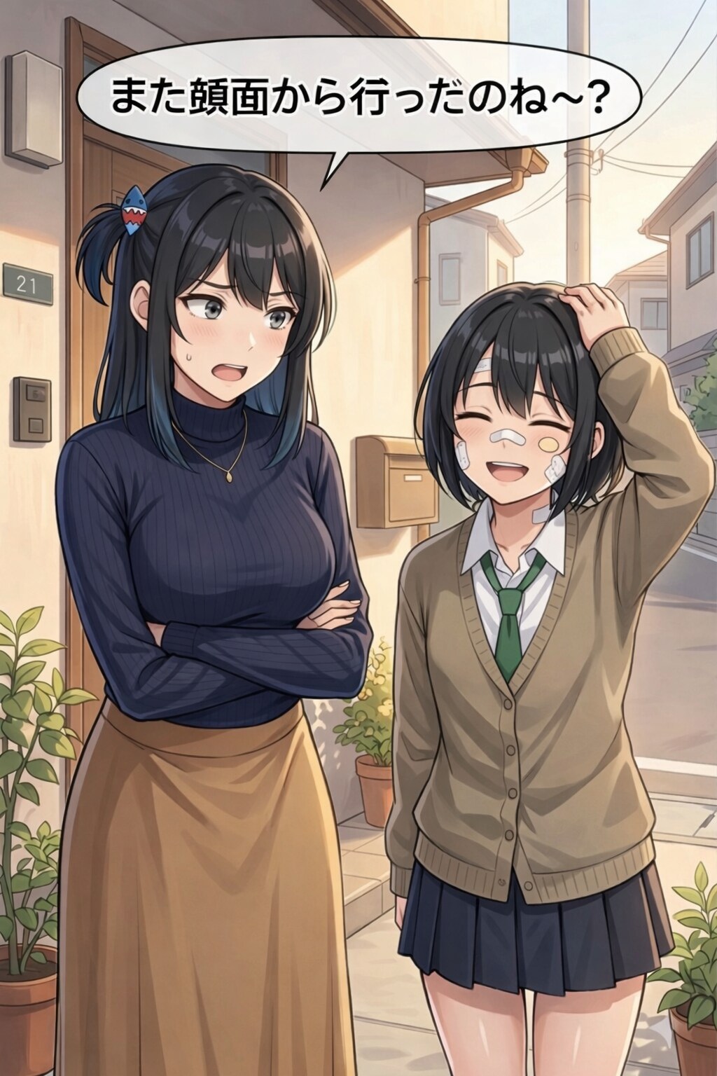 娘のドジさは織り込み済み、でも時々心配な、なごみさん