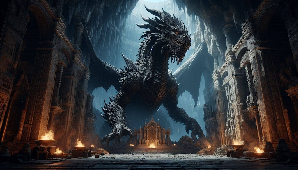 （DALLE-E3の思い出）ファンタジー系、モンスター系のイラスト企画等で活躍してくれたAIでしたね♪