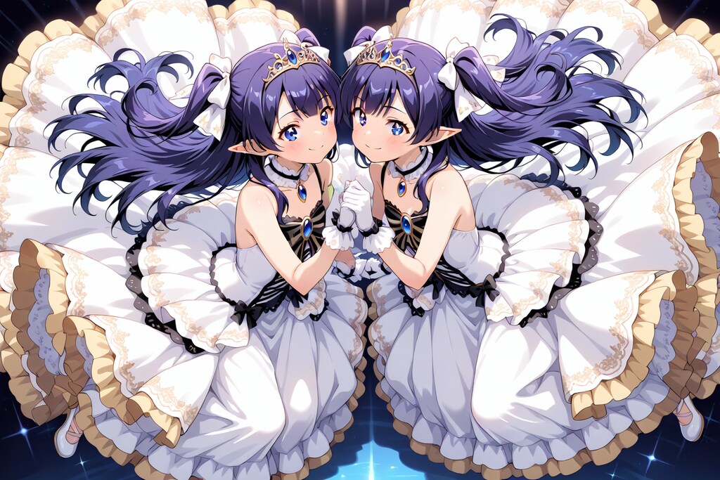 dwarf girls - twin sister princesses