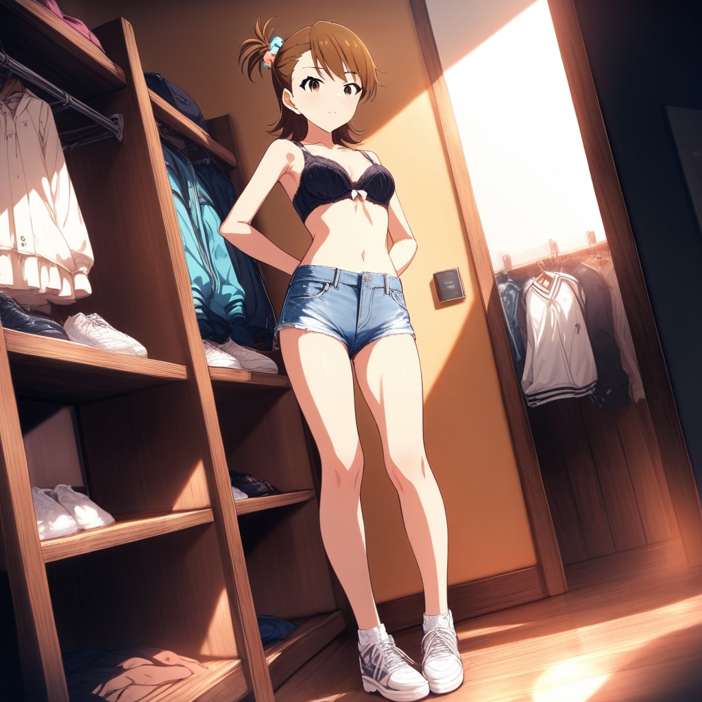 双海亜美着替え中
