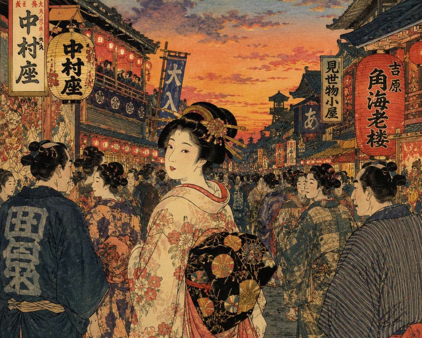 edo town | の人気AIイラスト・グラビア