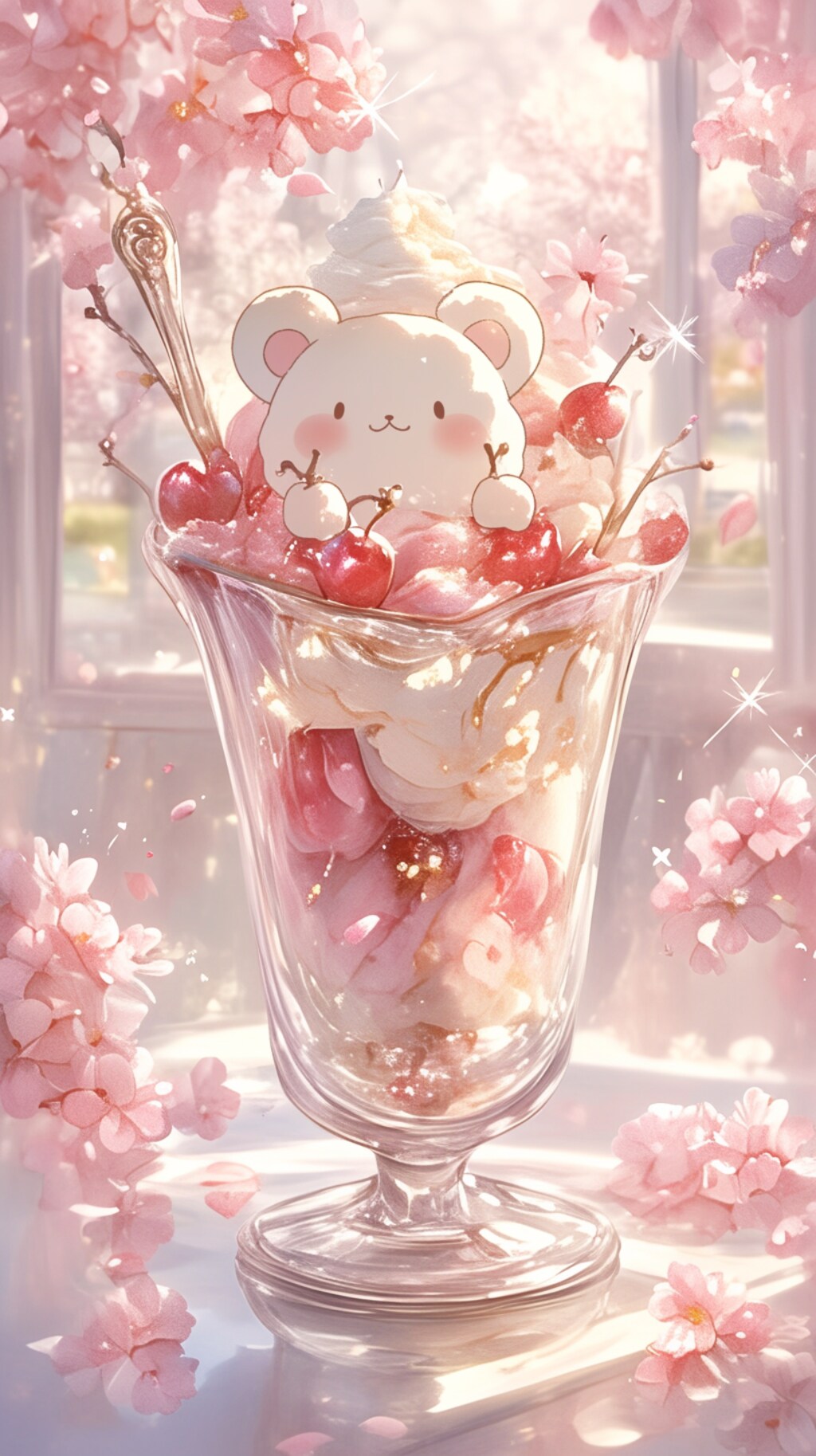 🍓くまパフェで春満喫🍓②