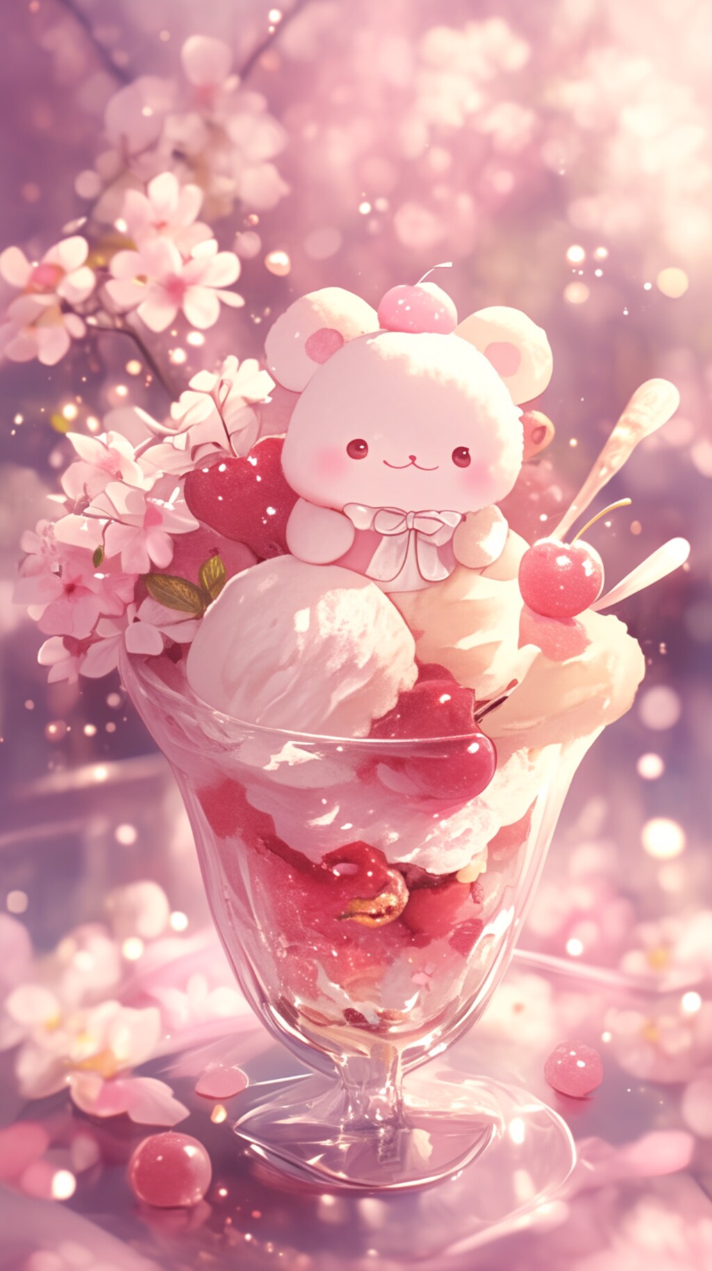 🍓くまパフェで春満喫🍓②