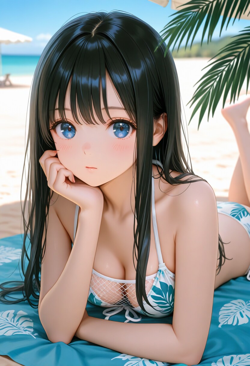 メッシュパネル水着(4)