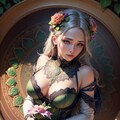花と美女 2枚目