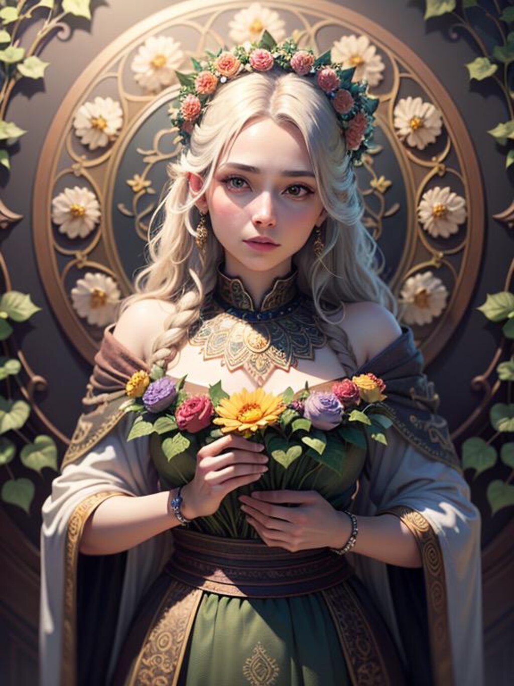 花と美女