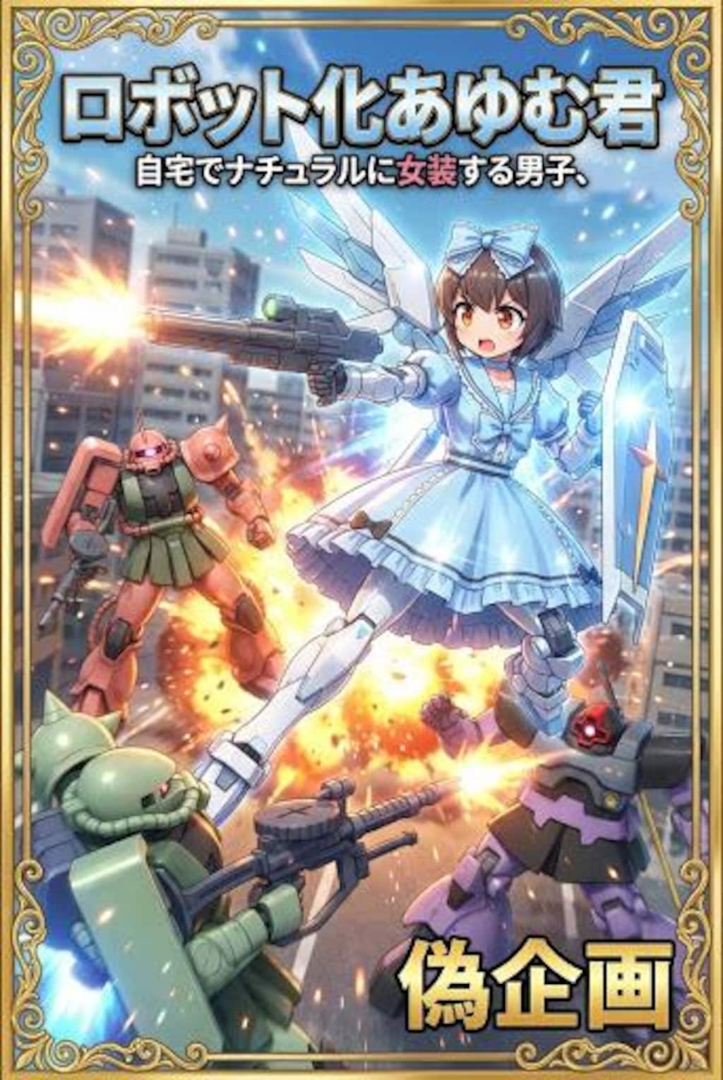 偽企画　ロボット化あゆむ君　自宅でナチュラルに女装する男子