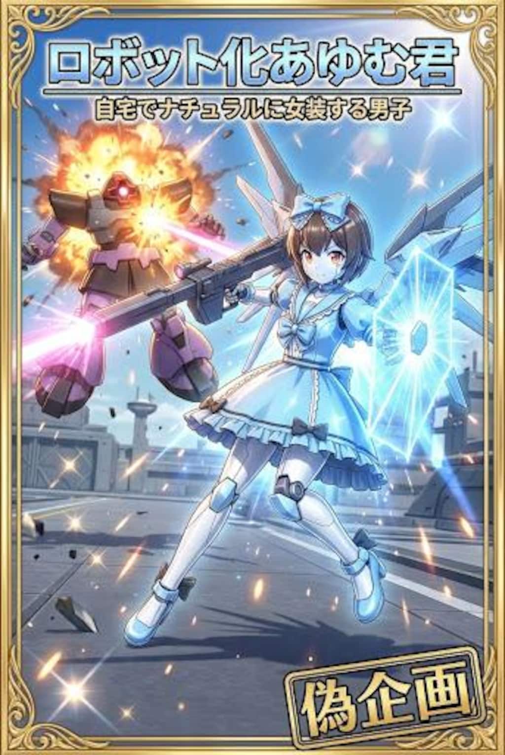 偽企画　ロボット化あゆむ君　自宅でナチュラルに女装する男子