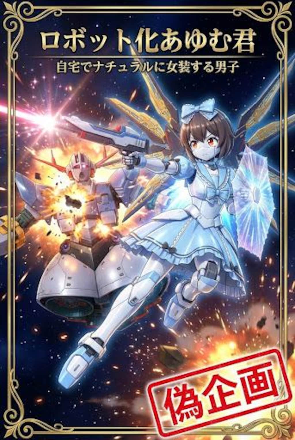 偽企画　ロボット化あゆむ君　自宅でナチュラルに女装する男子