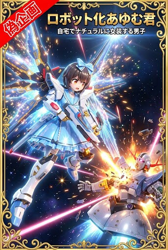 偽企画　ロボット化あゆむ君　自宅でナチュラルに女装する男子 | の人気AIイラスト・グラビア