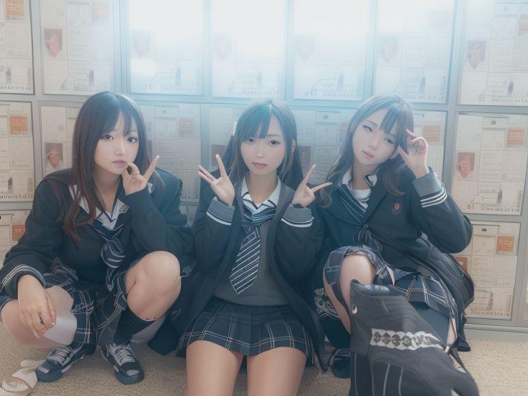 学校でピース