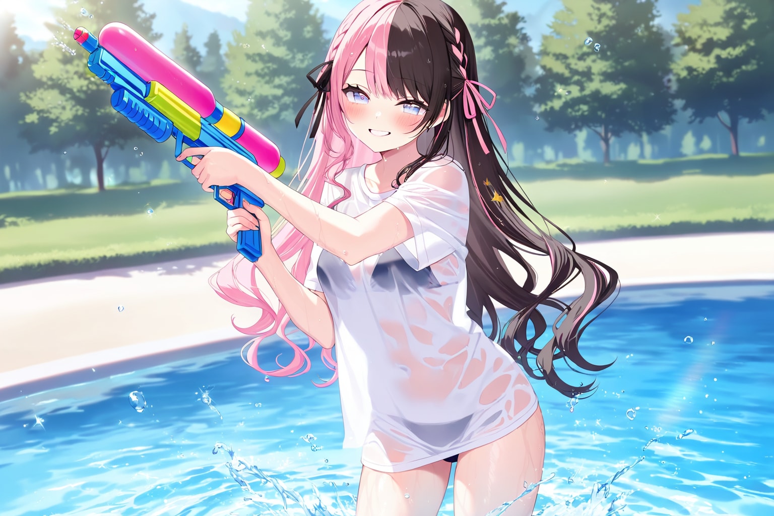 水遊び