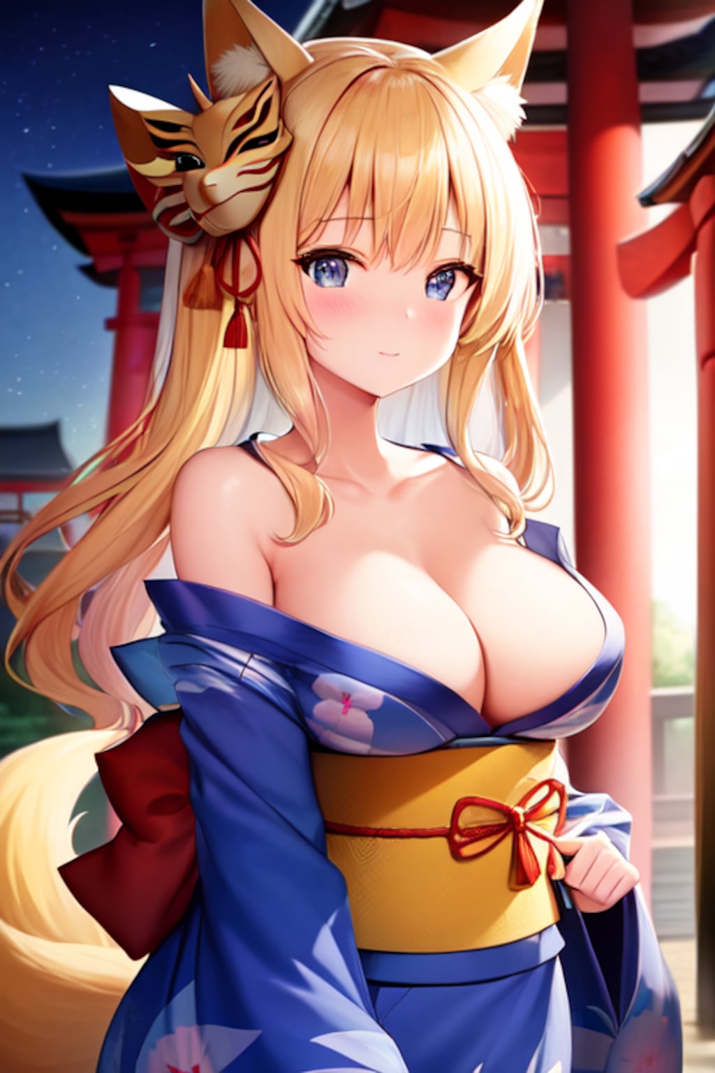 お稲荷ちゃんと縁日とたこ焼き