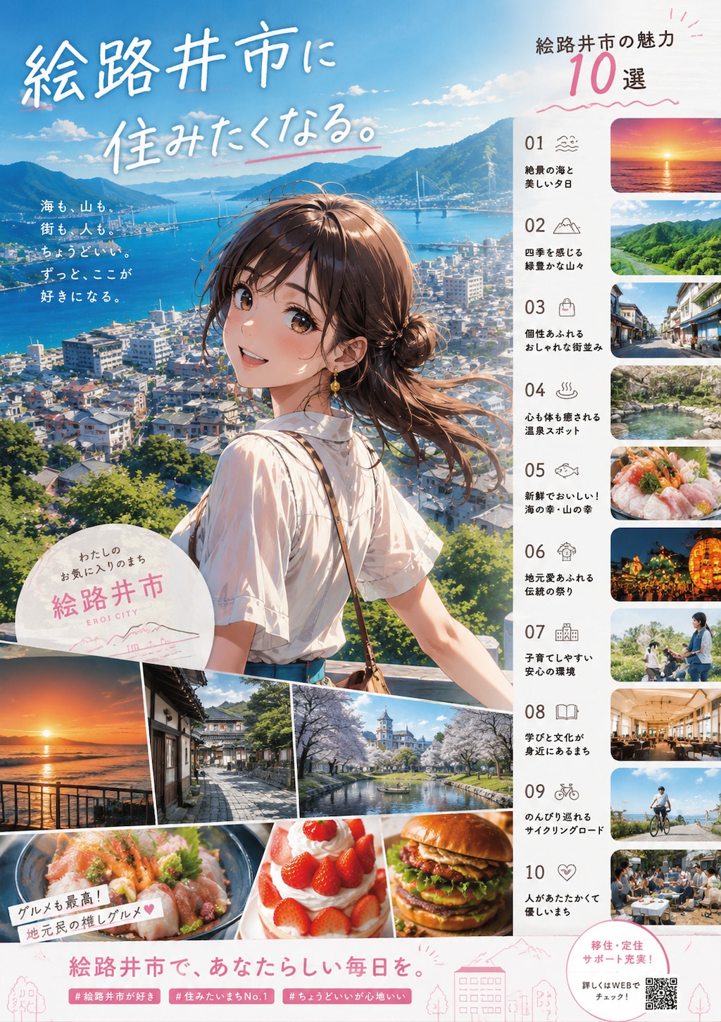 ようこそ、私立絵路満賀学園のある絵路井市へ！