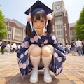 脚フェチ大学卒業式 3枚目
