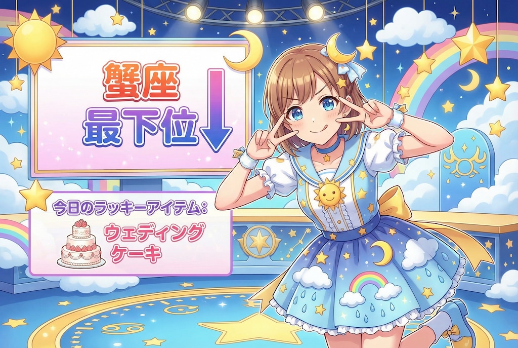最下位は～…かに座！！